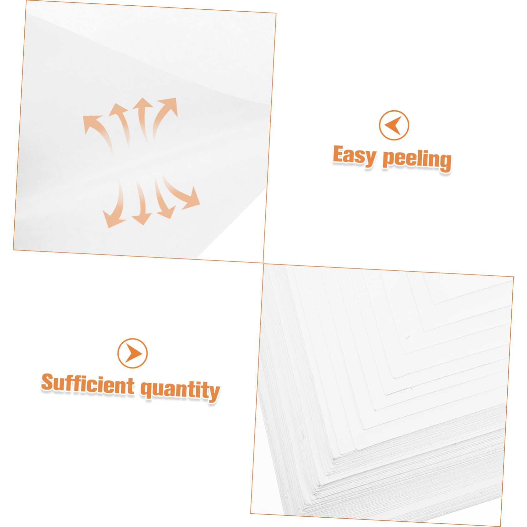 Papier D’étiquette Mat A4 Autocollant 100 Feuilles Blanc pour Imprimante