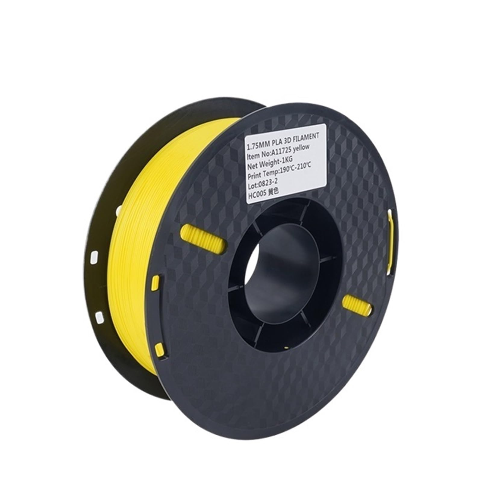 Filament do drukarki 3D Drukarka 3D Filament PLA 1 kg 1,75 mm Materiał do drukowania 3D Standard 1 rolki (kolor: żółty)
