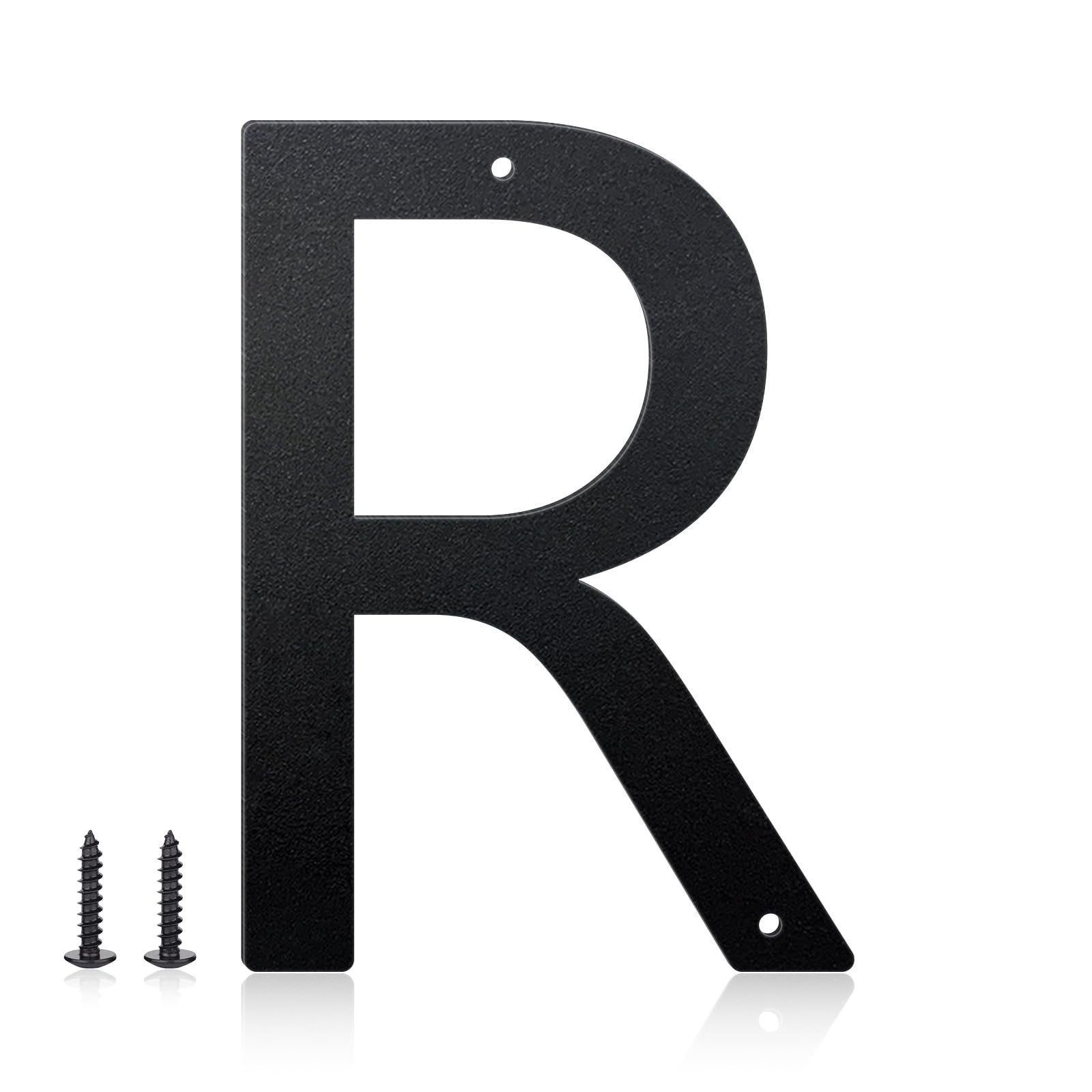 16 Inch House Numbers and Metal Letters for Outdoor Signs, House Numbers for Outside, Aluminum Address Letters and Numbers for Door, Mailbox, Garden, Perfect for Home or Office (Letter R)