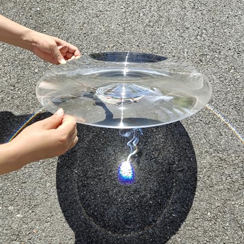 Image of 2-Pack Large Fresnel Lenses Φ300mm(11.81 inch), Focal Length 200mm, Acrylic Magnifier for Solar Heating, Solar Cooking, Visual Education. (Focal Length 200mm)