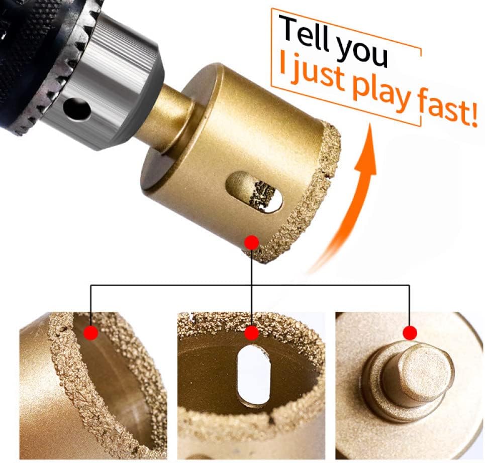 Vacuum Brazed Dry Diamond Drilling Core Drill Bits Ceramic Tile Hole Saw Opener Granite Marble Porcelain Brick Drill Bit Tools,38mm