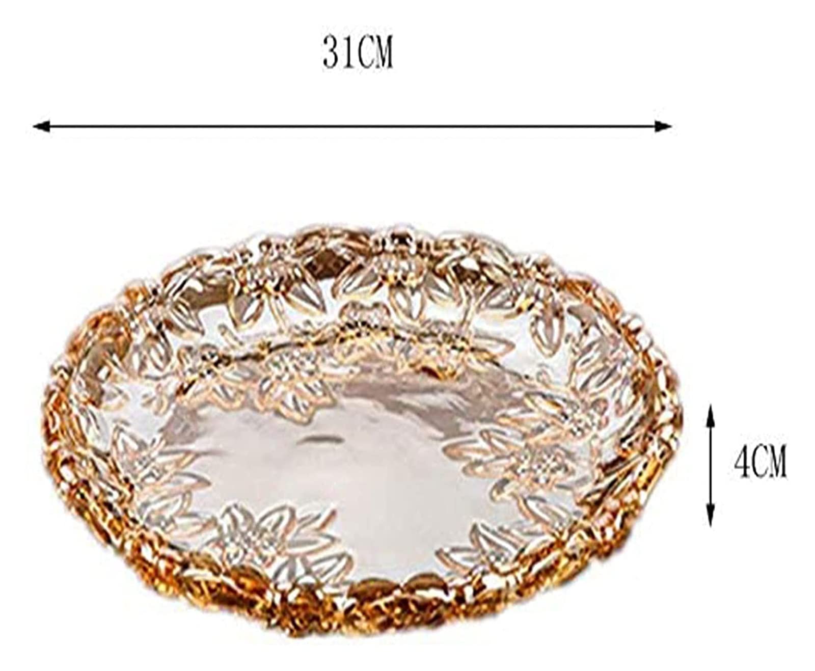 Amazon｜フルーツスタンド フルーツトレイ フルーツボウル クリスタル