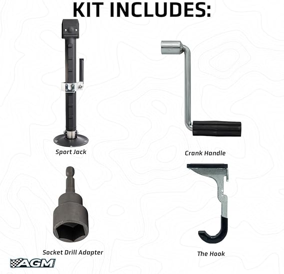 AGM Manual Off-Road Jack 2,000 lb Vehicle Lift
