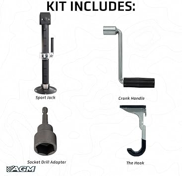 AGM Manual Off-Road Jack 2,000 lb Vehicle Lift