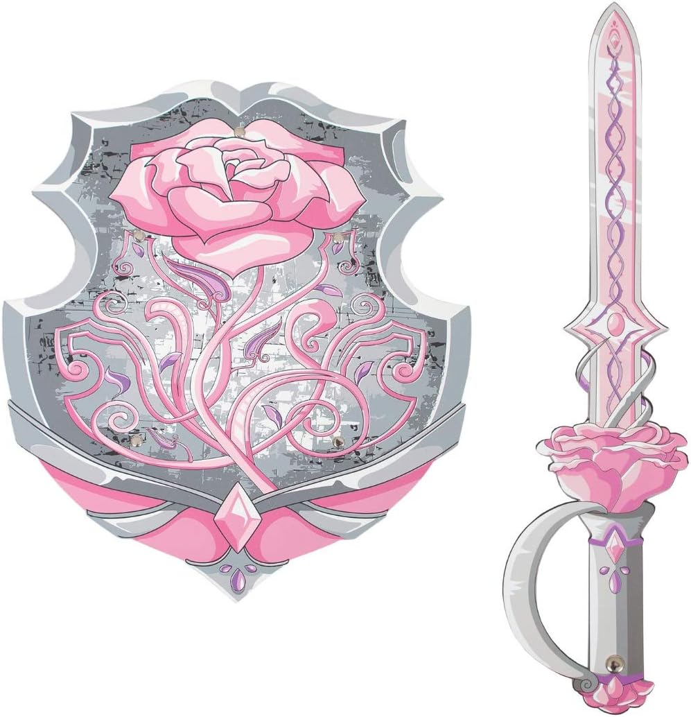 Little Adventures Foam Pretend Play Toy Shield & Sword Set (Princess)