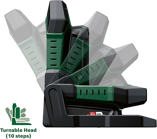 Bosch Sans fil Lampe de travail à LED/Lampe de chantier UniversalWorkLight 18V-2100 (max. 2 100 Lumen, 3 réglages de luminosité, tête d'éclairage inclinable à 10 niveaux ; sans batterie) - 3