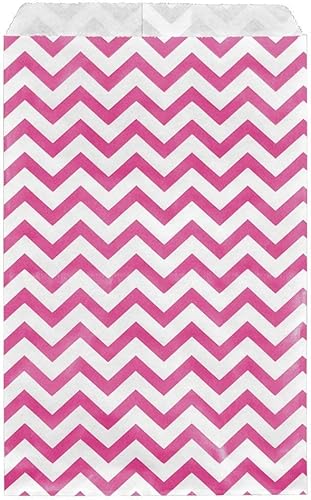 N'ice Packaging 100 bolsas planas de papel liso o bolsas estampadas para dulces, galletas, mercancía, bolígrafos, regalos de fiesta, bolsas de