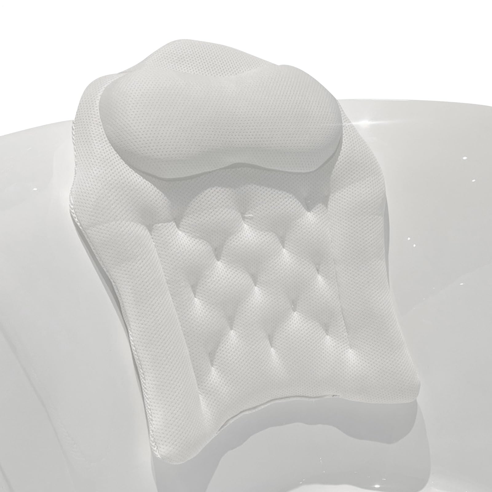 Cuscino Da Bagno Cuscino Poggiatesta Doccia Con Ventose | Supporto Collo Vasca Da Bagno 4D Ideale Per Doccia, Bagno, Casa, Appartamento, Piscina All'Aperto, Spa, Campeggio, Donna E