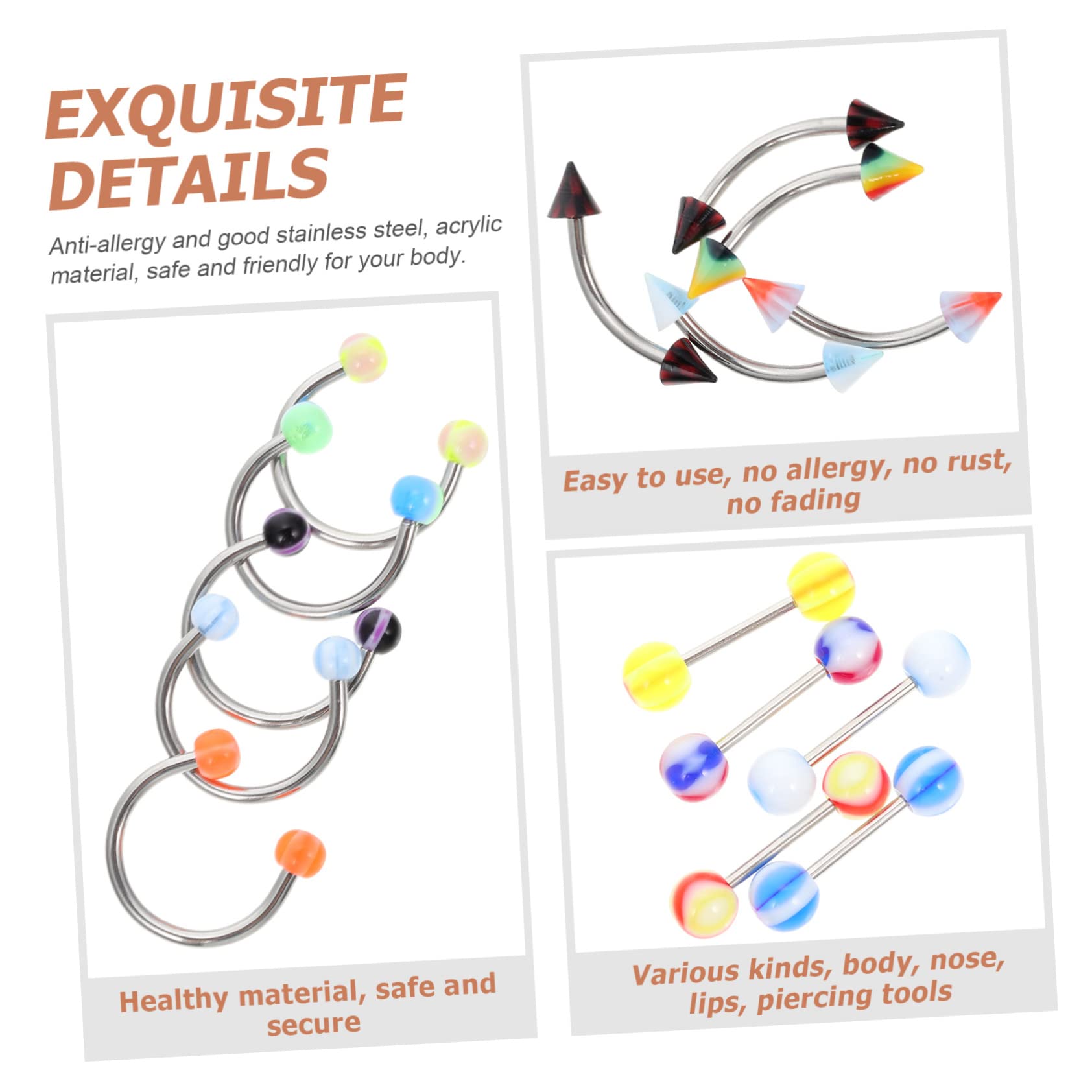 Ipetboom 1 Set Kit with Studs Professional Piercer Tool for Accurate and Gentle Jewelry Enthusiasts Durable and Easy to Use