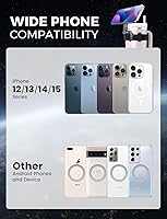 Vista 7 de eSamcore for Stanley Cup Magnetic Phone Holder for Magsafe, Foldable Water Bottle Accessories Cellphone Stand Fit for iPhone, Universal Mount for