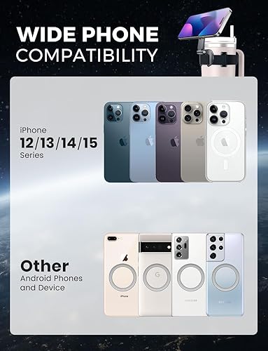 Miniatura 7 de eSamcore Stanley Cup Soporte magnético para teléfono Magsafe, accesorios plegables para botellas de agua, soporte de teléfono móvil para iPhone,