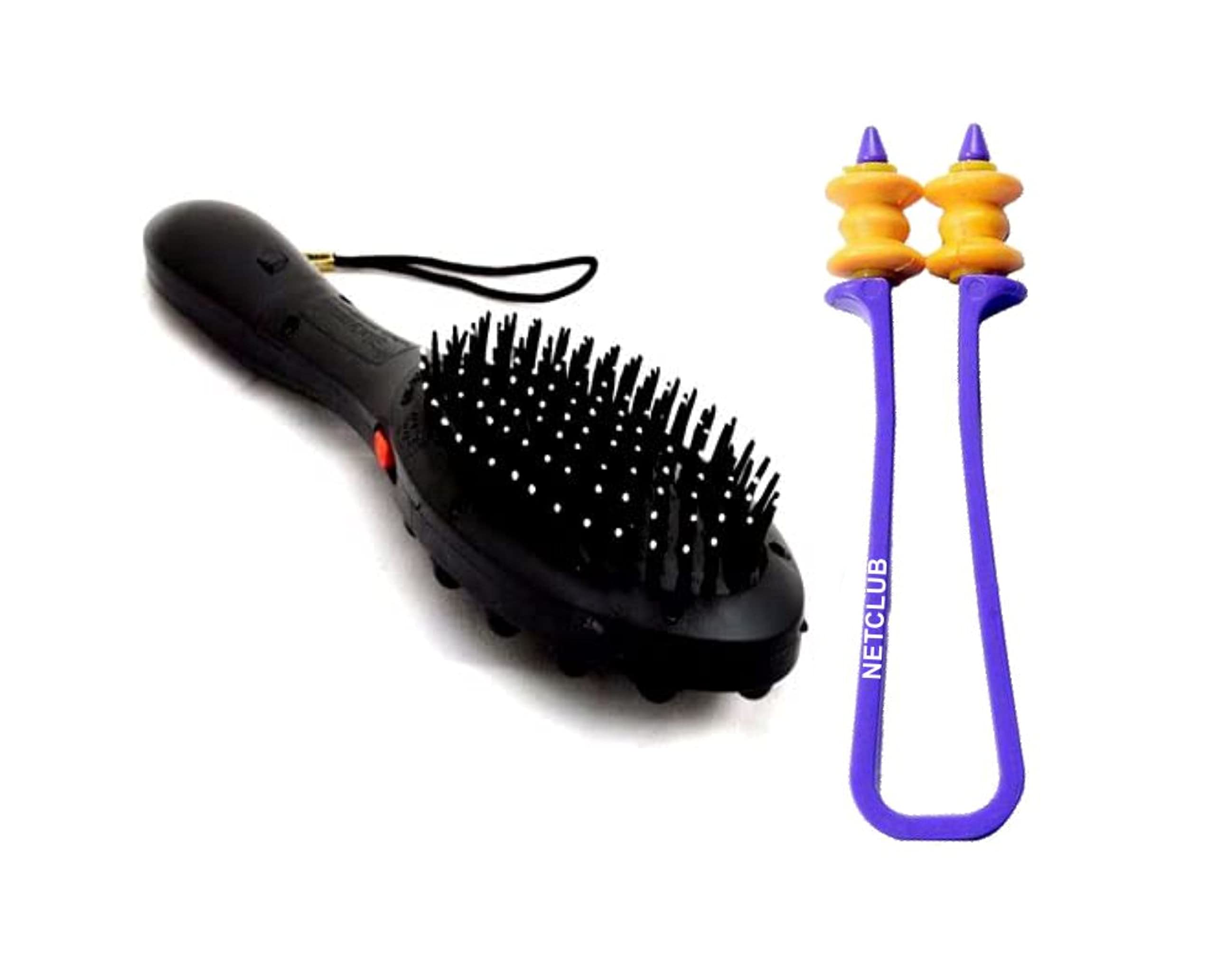 NETCLUB hair massager Hair Comb Magnetic Vibrating Acupressure Head Massager Brush blood circulation stress pain remover hair brush hair growth hair fall problem headache head pain massager (B0BR2PZ8S5) Amazon Price History, Amazon Price Tracker