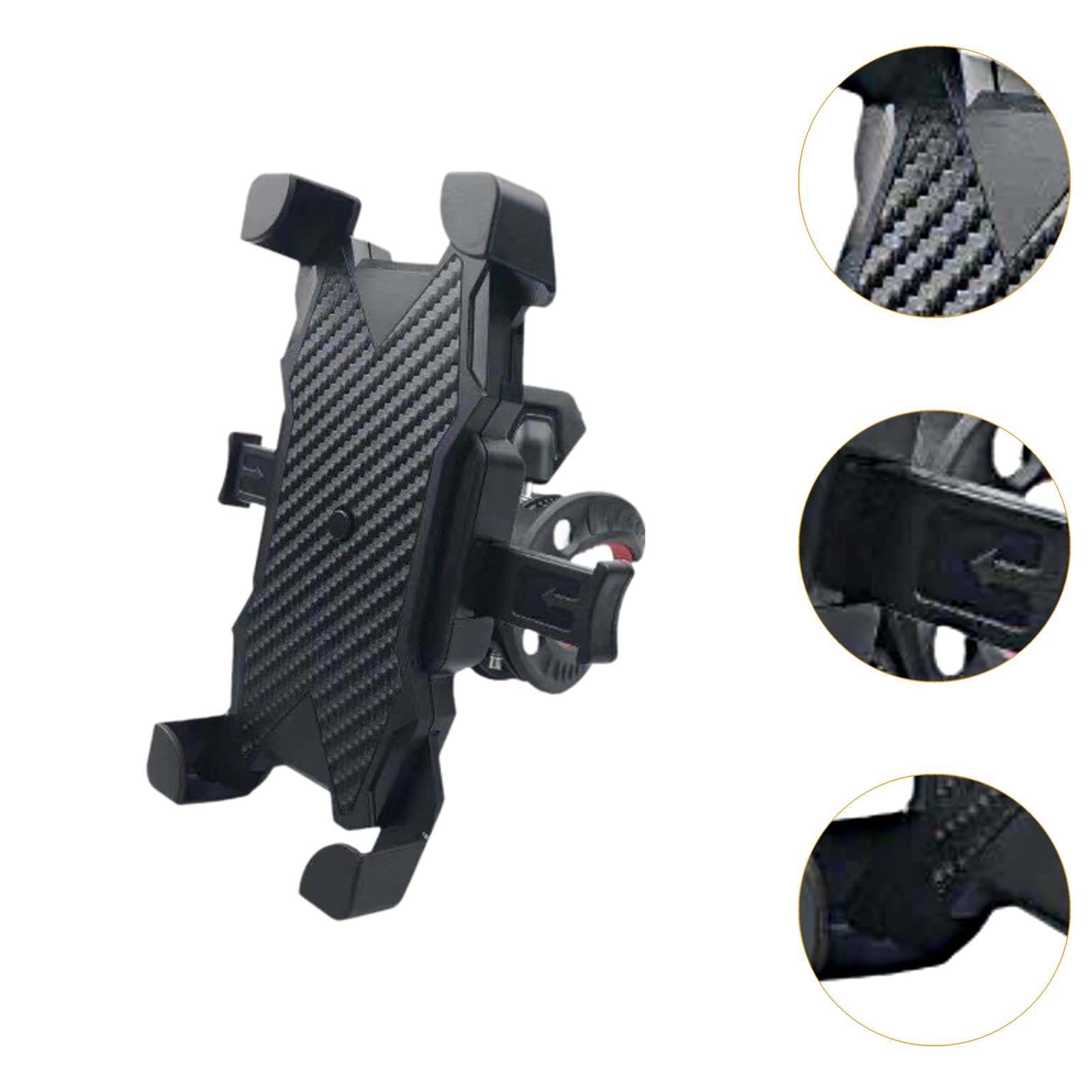 4X Supporto per Telefono da Bicicletta, Supporto per Manubrio, Accessori per Ciclismo, Supporto per Telefono