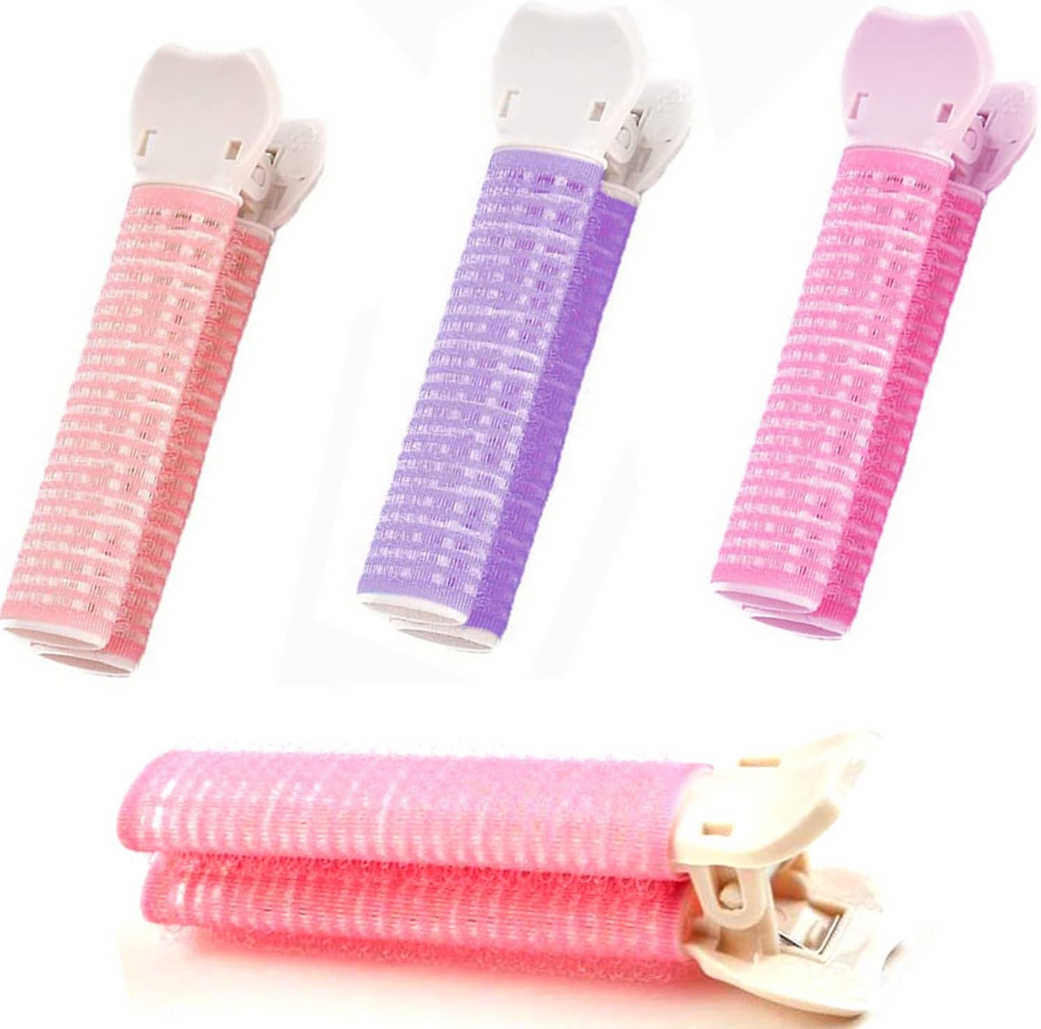 Premify 3pcs Hair Volumizing Clips Root Clip, Hair Rollers Curler Clips, Non Slip Long Duckbill Roller Clips for Hair, Fashion Clips Hair Styling Accessories 3 Color, Self Grip Hair Tools