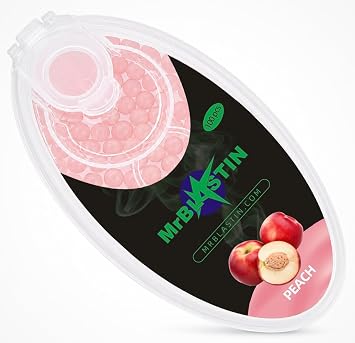 100 Chilled Peach Crushballs for Filter Insertion, 16 Flavours to Choose Available, Menthol Mint Crush Balls, Flavoured Capsules. Click on Inserts Beads Chilled Peach