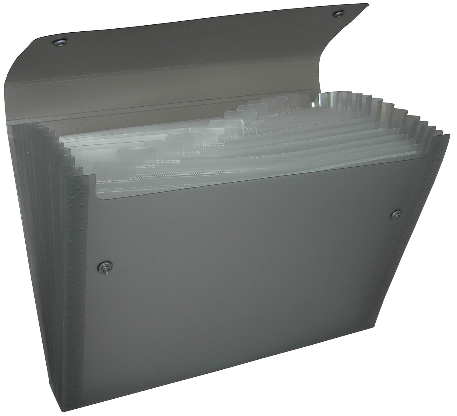 Pentel Recycology DCD14 Document Folder, Organiser, A4, 13 Pockets, 50% Recycled Polypropylene Black