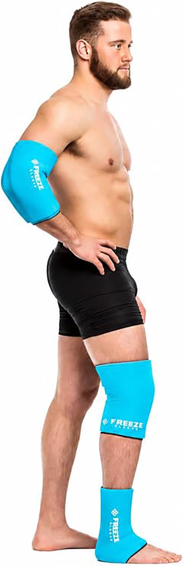 FreezeSleeve Cold Therapy Compression Sleeve - Turquoise - XLarge - Natural Pain Relief Sleeve for Muscles & Joints - Made in USA - Sized for Men, Women & Kids - Arthritis, Injuries & Sports Recovery