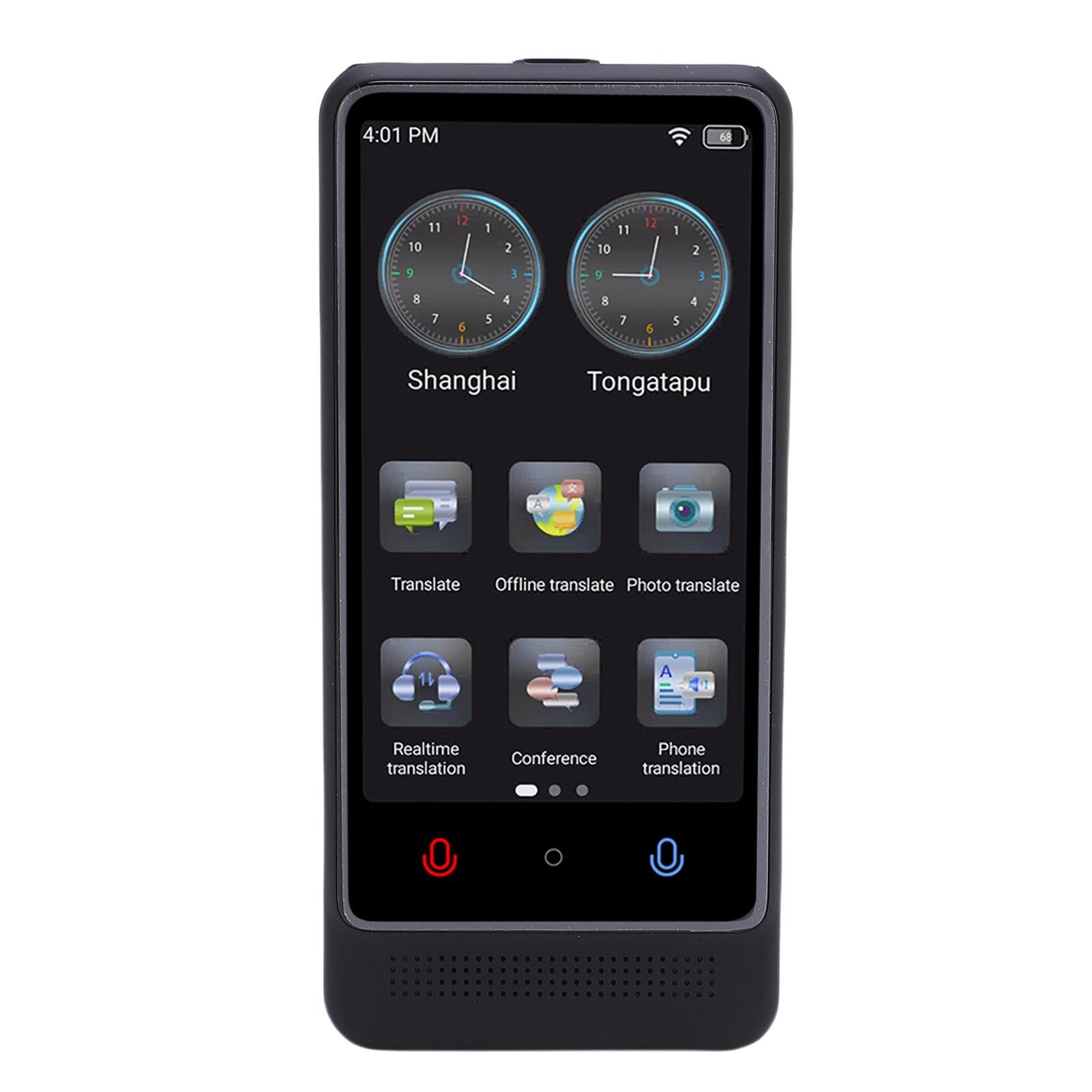 Pongnas Traduttore Vocale Portatile, Schermo Touch 3.0 Pollici