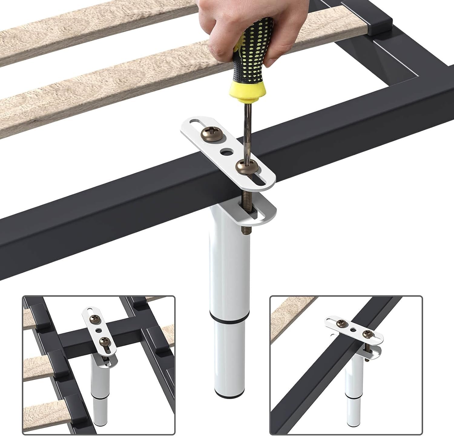 Verstellbare Bettbeine 17,8-33 Cm - Höhenverstellbare Stützen Für Bett & Möbel