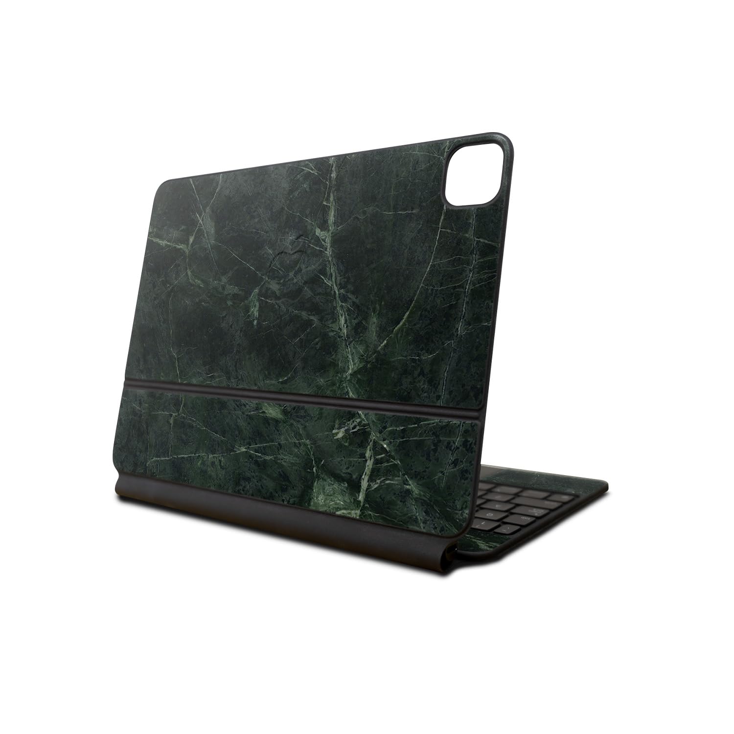 Skin Compatible with Apple Magic Keyboard for iPad Air 11-inch (M2) 2024 - Green Marble - Premium 3M Vinyl Protective Wrap Decal Cover - Easy to Apply | Crafted in The USA by MightySkins