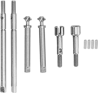 Eixo de acionamento cvd traseiro dianteiro, aço inoxidável de alta precisão, instalação conveniente, eixo de acionamento dianteiro traseiro rc para carro 1/16 rc