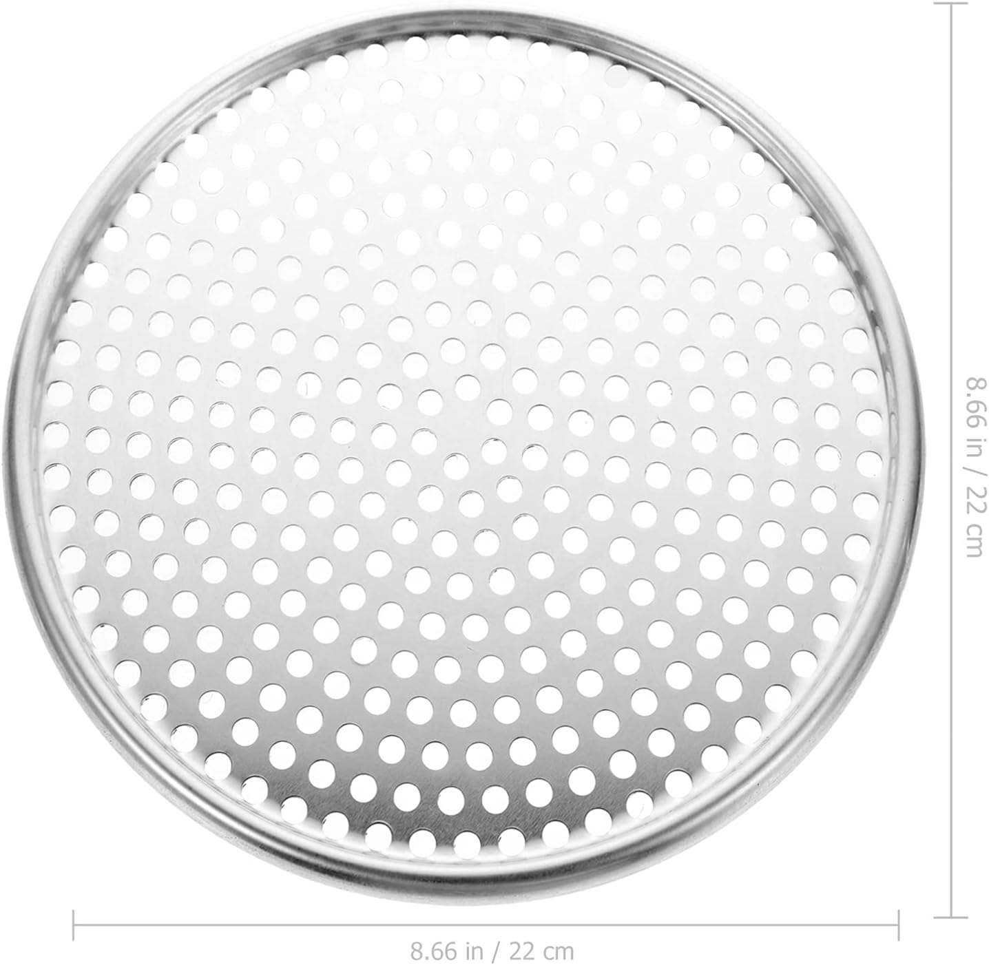 HEMOTON 8 Inch Pizza Pan Baking Tray with Holes Perforated Nonstick Aluminum Oven Baking Pan for Crispy Pizza Crust and Even Heat Distribution - Image 4