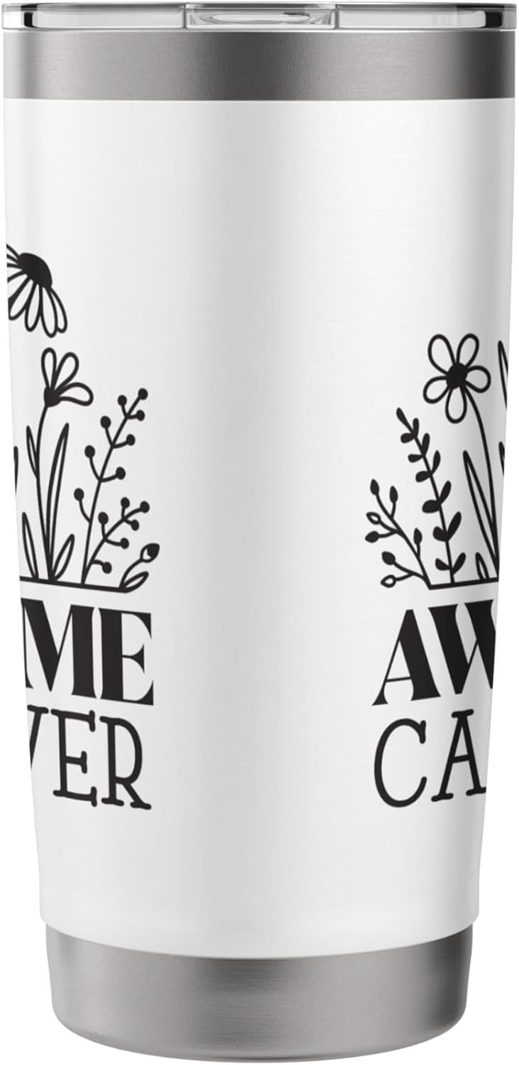 Awesome Caregiver Appreciation Quote Stainless Steel Insulated Tumbler - Image 4