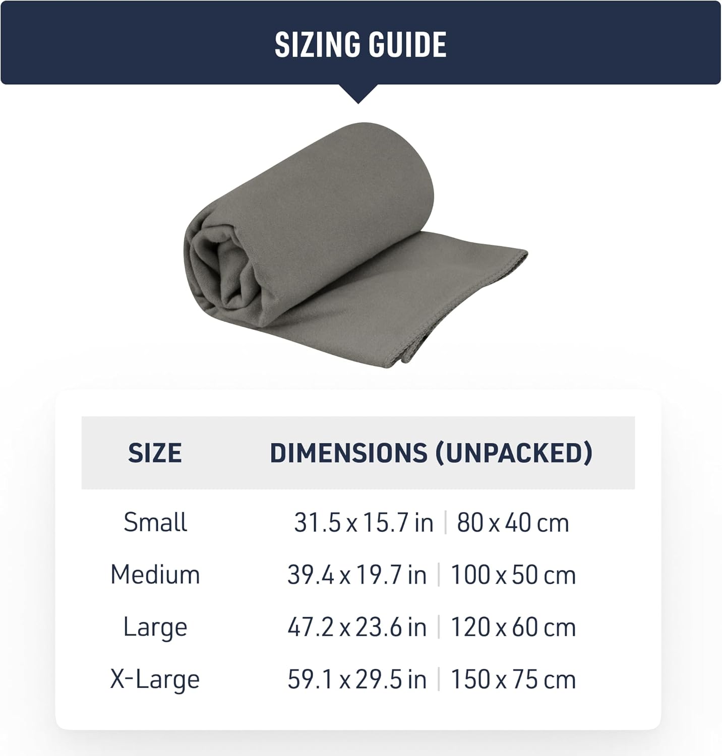 Sea to Summit Drylite Towel, Lightweight Camping and Travel Towel