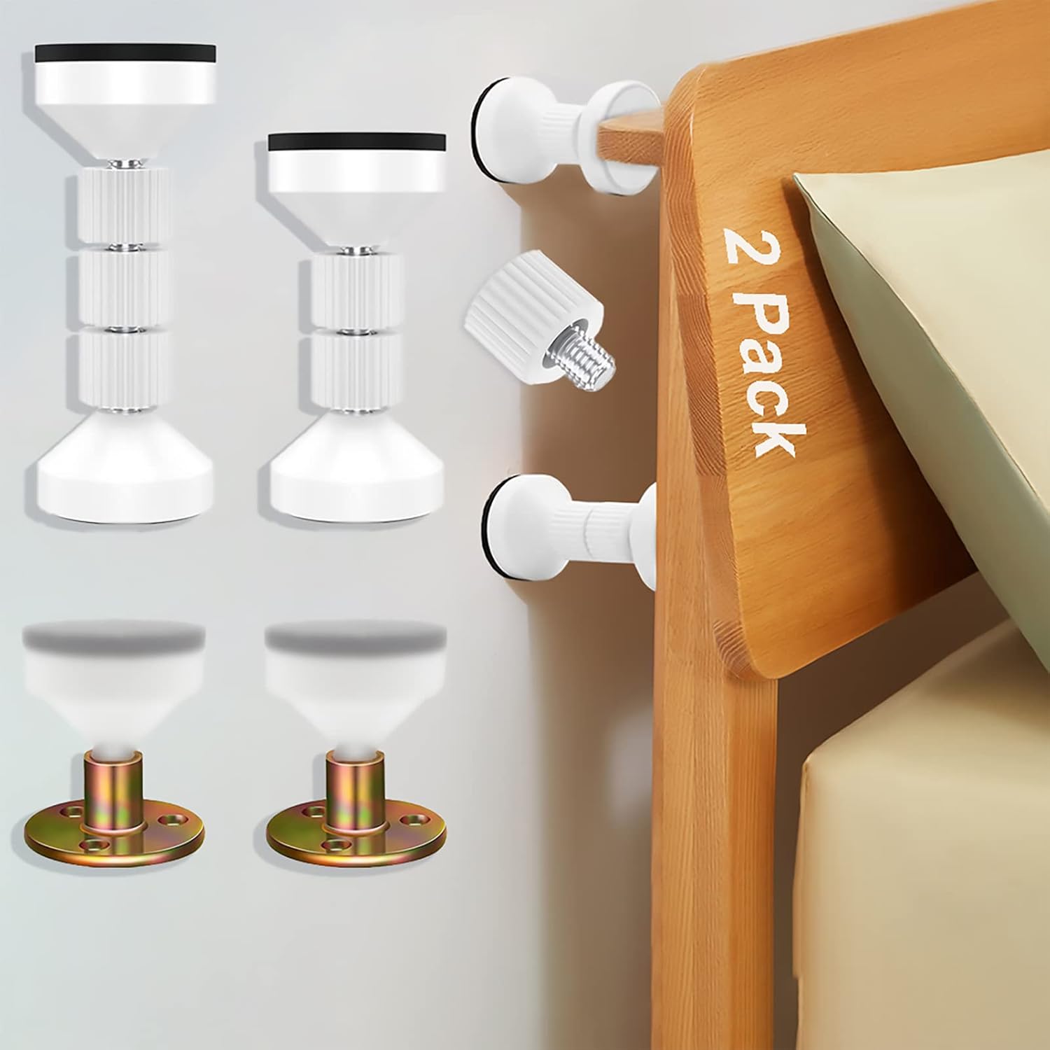 VIEDZMY Adjustable Threaded Bed Frame AntiShake Tool for