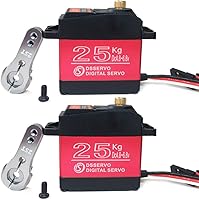 Vista 9 de Paquete de 4 DS3218 Digital RC Servo Motor 44.1 lbs Alto Torque Full Metal Gear Impermeable para Baja Coches Robot DIY 270°