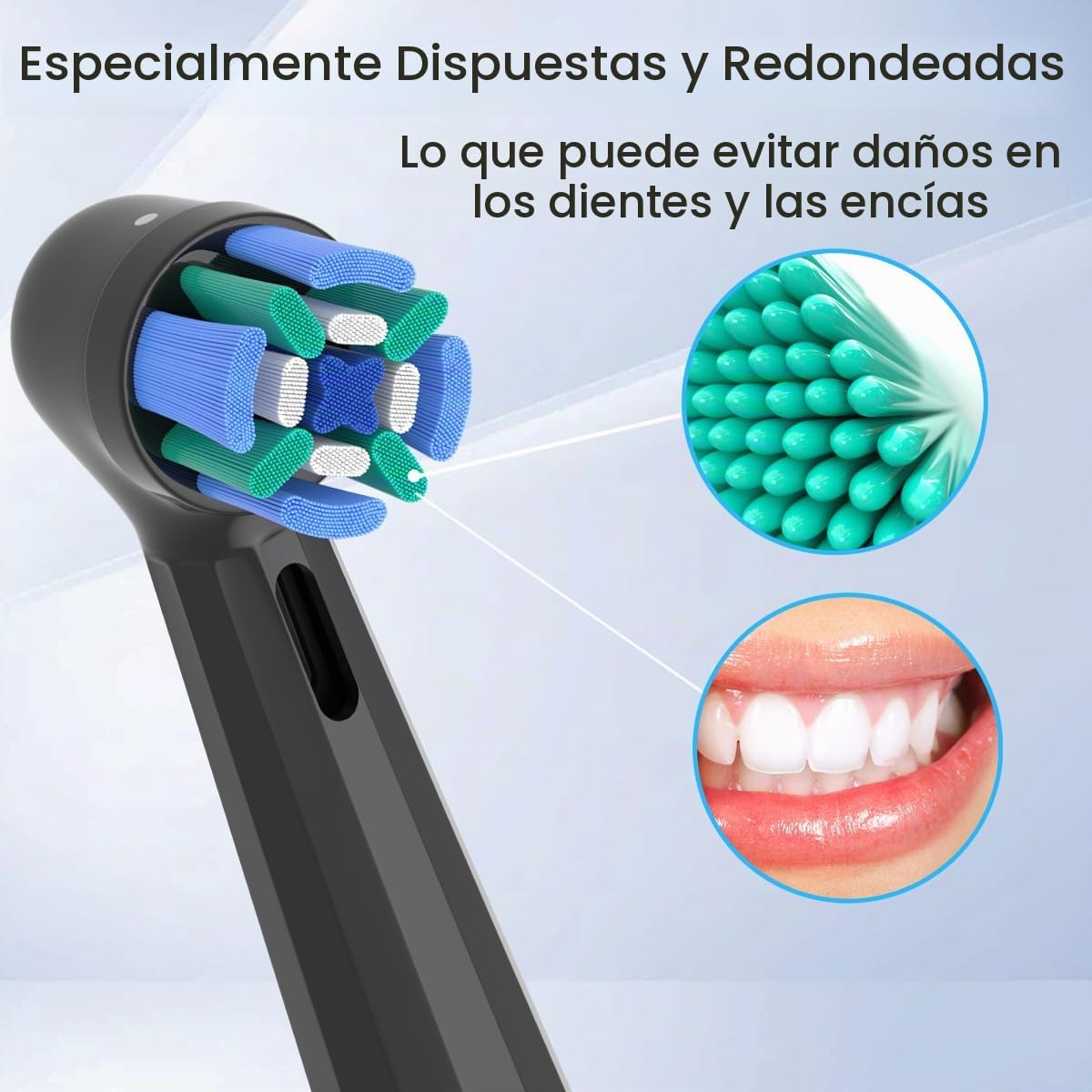 Wardimark Recambios Cepillos Compatible con Oral B iO Cepillo Eléctrico, Pack de 12 Cabezales De Recambio Para iO 2 3 4 5 6 7 8 9 10 (6 Blanco+6 Negro)