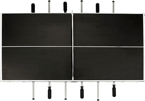 Miniatura 9 de Hathaway Revolver - Multijuego de mesa 40 pulgadas 4-1 con futbolín, tenis de mesa, hockey deslizante y fútbol con dedos (BG1143M)