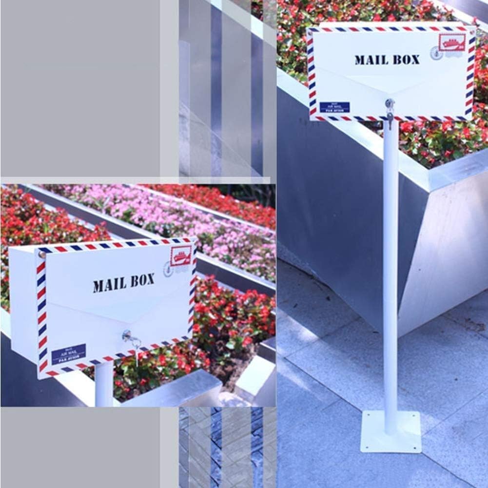 Letterboxes Postbox for Outside Post Box Mail Boxes Envelope Style Mailbox Letter Box Mailbox Decorative Letter Newspaper Box Milk Box Lockable Weatherproof Outside Postbox (Size : #1)