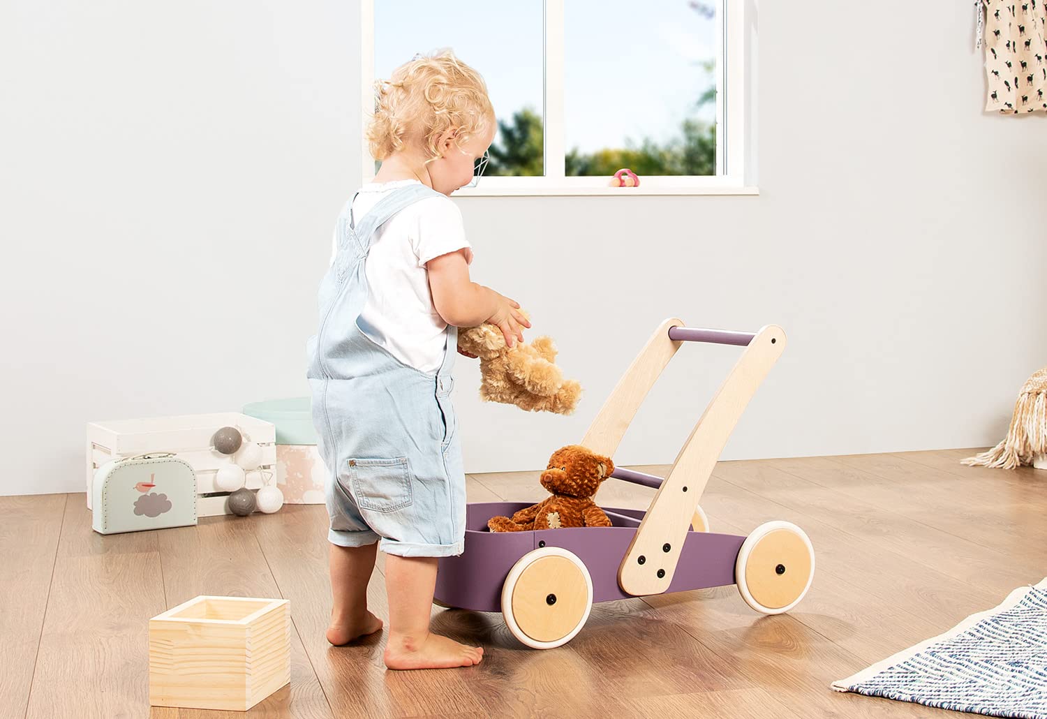 PINOLINO 269438 Andador para bebés 'Fiete', mora, multicolor