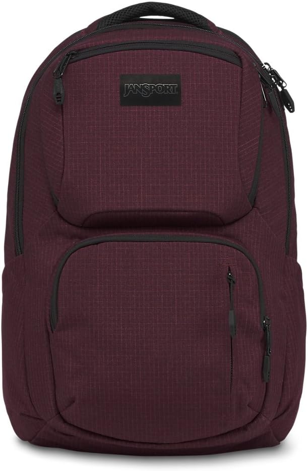 JanSport Nova Laptop Backpack Micro Grid Red