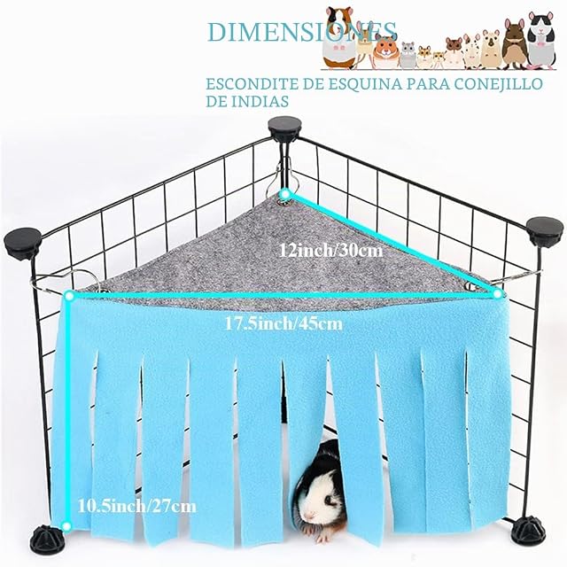 Foto 2 de 6 de ASOCEA Hámster para Animales pequeños Tienda de campaña Hamaca Escondite de Mascotas Jaula Accesorios Nido…