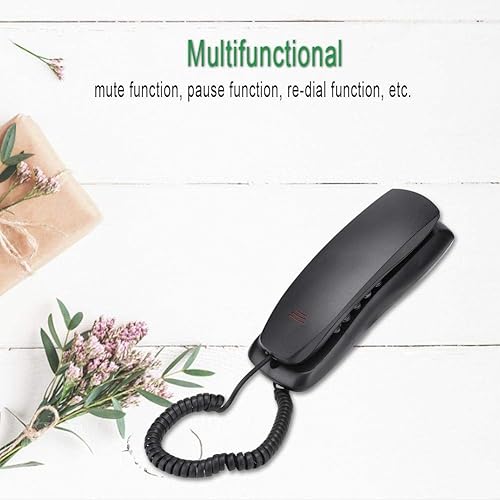 Miniatura 2 de KX-T628 Teléfonos fijos para el hogar, teléfonos con cable montados en la pared Teléfonos retro con indicador y auricular, soporta función de