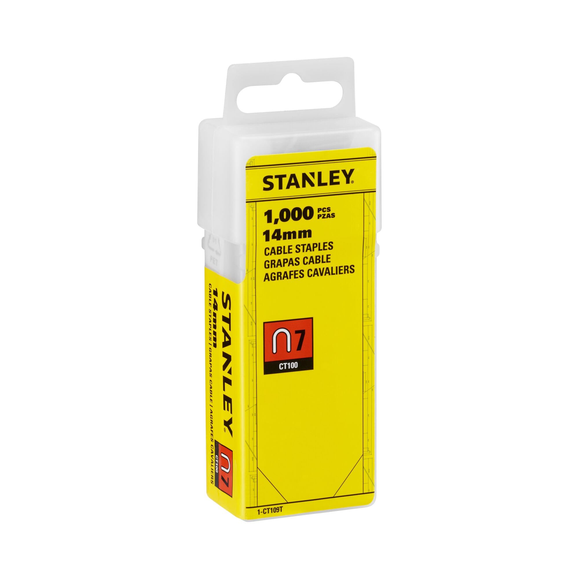 Stanley 1-Ct109t 14Mm Type-7 Cable Staples (1000 Pieces) 604310232726