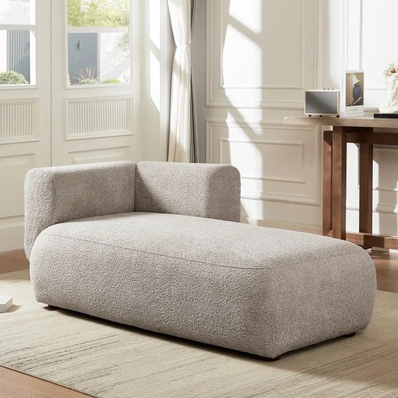 Image of LEGACY OF COMFORT Christinia Upholstered Indoor Chaise Lounge Chair 2 Seater Sofa Two Seater Sofa for Living Room Offices Hotels Bedroom (Grey)