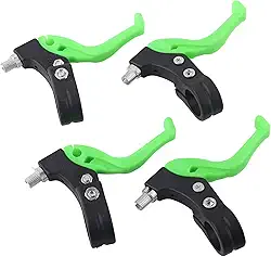Alavancas de freio de bicicleta infantis, alça estendida ergonômica, ajuste rápido de três dedos, para 22,2 mm de diâmetro do guidão