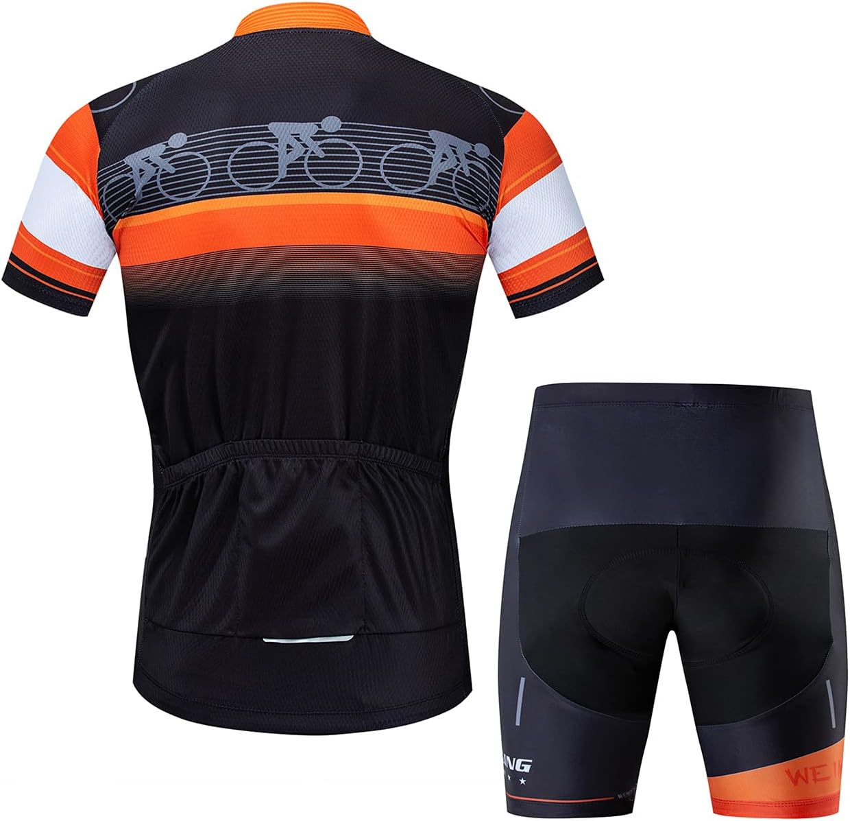 Men Cycling Jersey Set Summer Short Sleeve Mountain Bike Clothes MTB Jersey Bike Suits Quick Dry Breathable