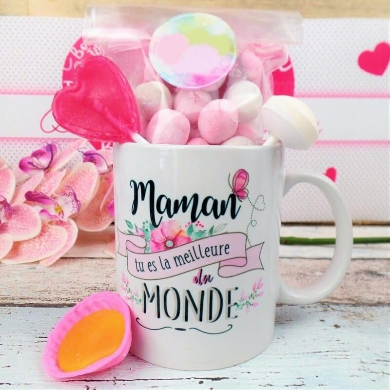 Mug Personnalisé “Meilleure Maman Du Monde” – Céramique Blanche, Idéal Pour Cadeau – Neuf En Emballage