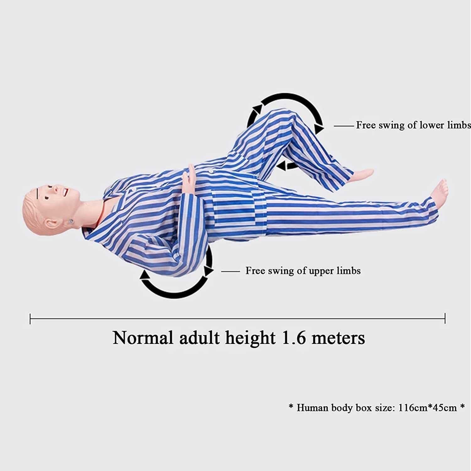 Symulator opieki nad pacjentem Model anatomiczny człowieka do szkolenia pielęgniarskiego z 24 elementami podstawowych operacji pielęgniarskich