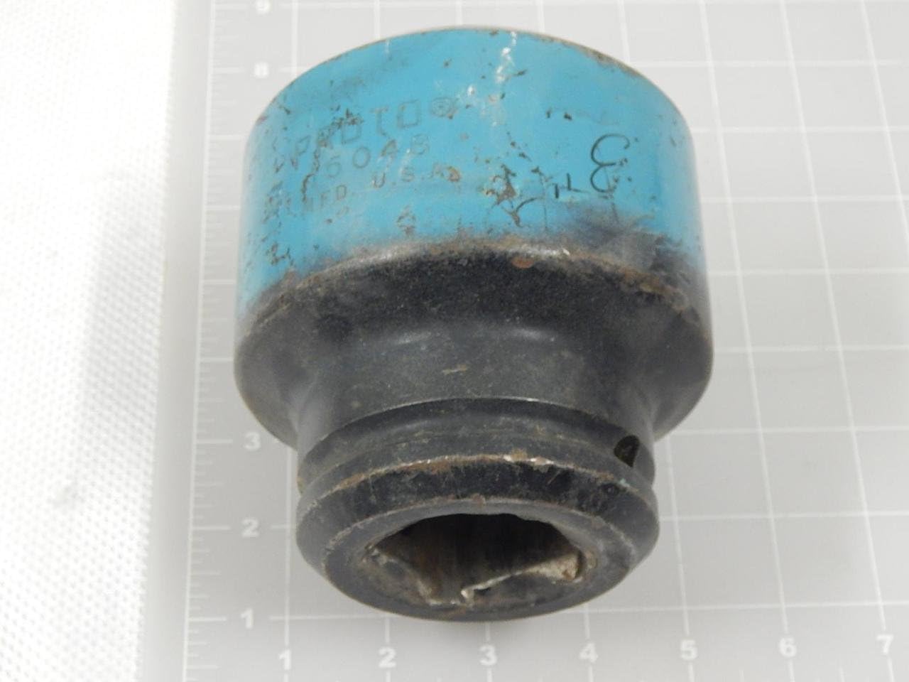 Proto 15048 1-1/2" Drive 3" 6-Point Standard Length Impact Socket