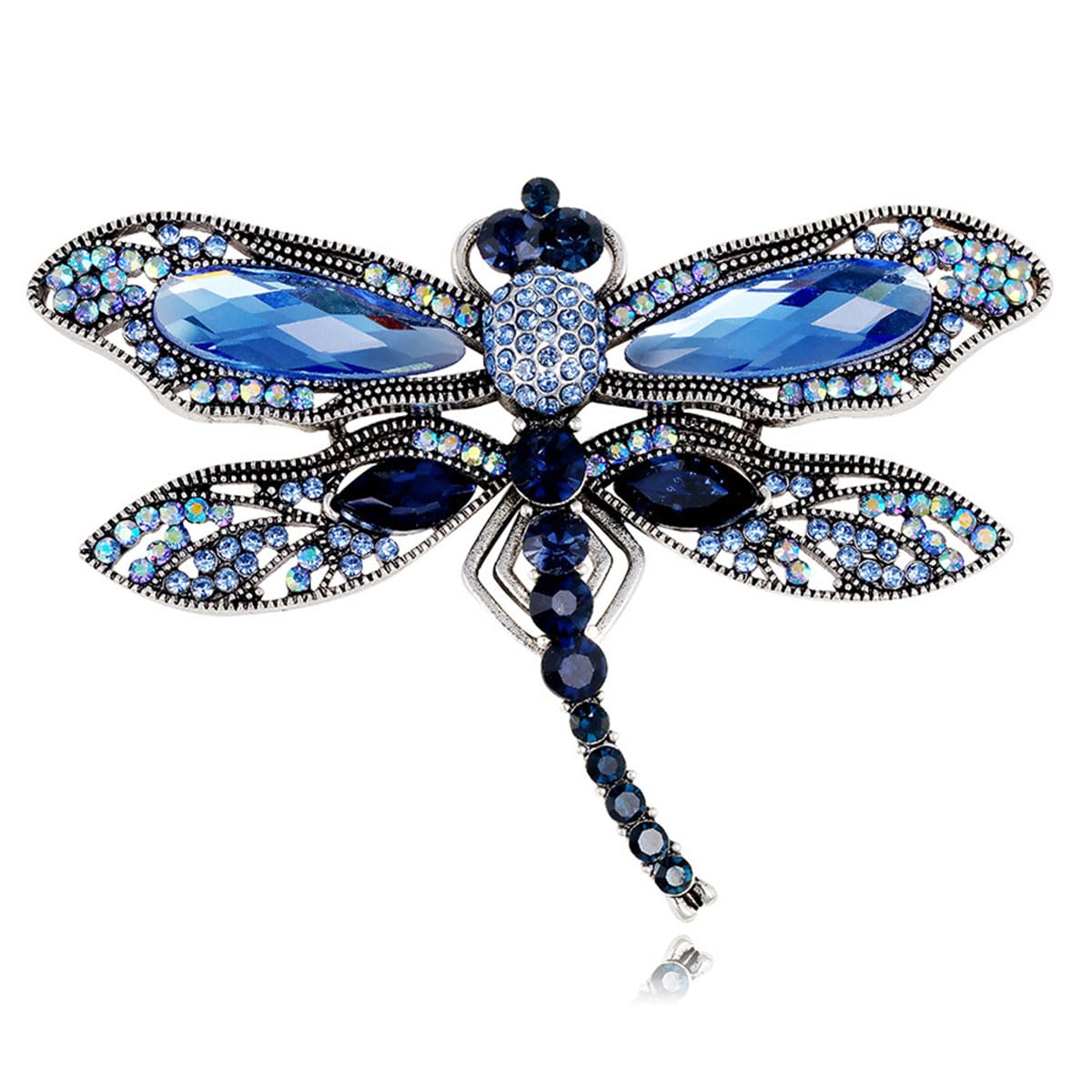 FAIRYGATE Anti Exposure Fixed Brooches Women Unisex Vintage Rhinestone Office Party Brooch Pins Lapel Pin Dress Suit Accessories Boutonniere