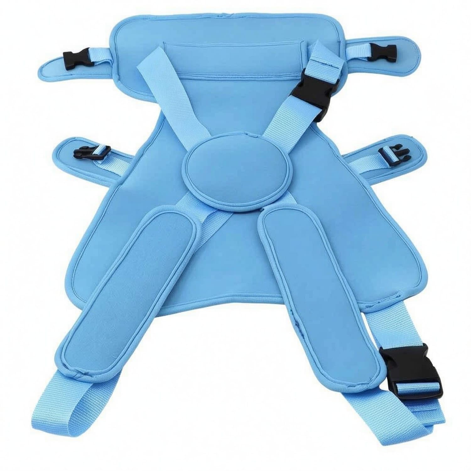 Diving Material Baby Swimming Carrier ABS Buckles Blue | Adjustable Fit Support Foot Openings ABS Blue-image-46
