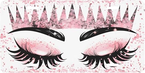 Miniatura 39 de Placa de matrícula retro Daisy, placa de matrícula delantera decorativa para el auto, placas de matrícula novedosas de aluminio, etiqueta de