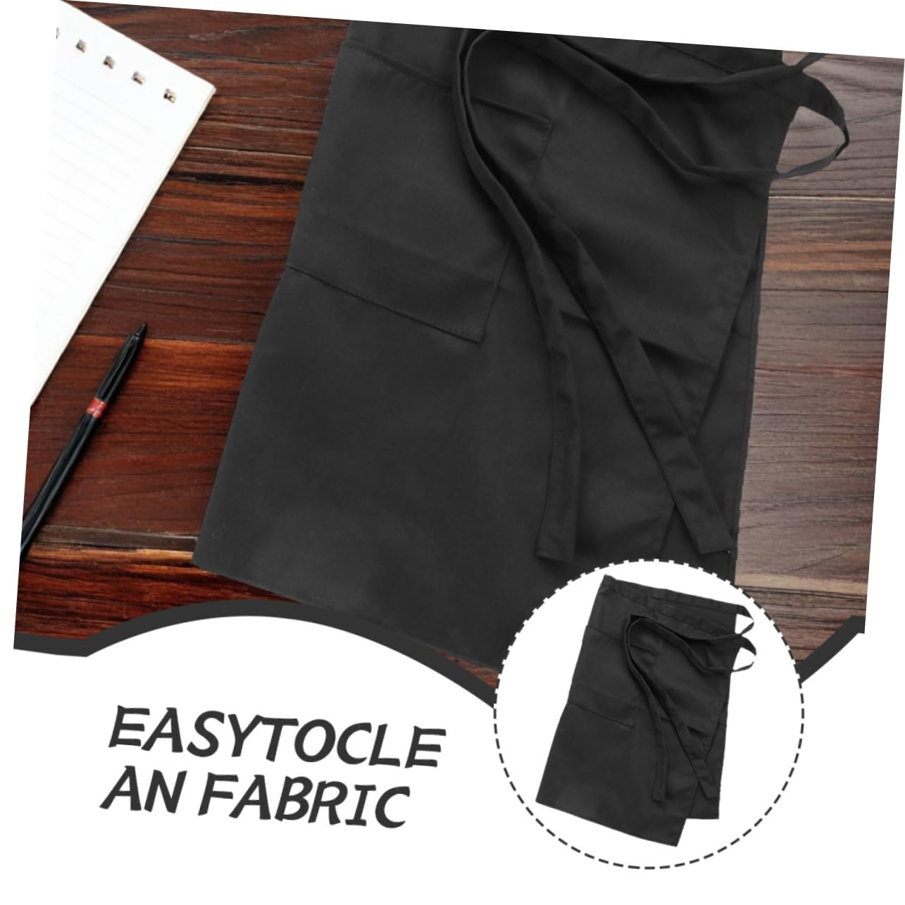 Hemobllo 6 Piezas Delantal de Cintura con Poliéster Resistente Manchas para Cocina Barbacoa y Repostería Unisex para Cocineros y