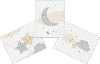Lambs & Ivy Goodnight Moon 3-Piece Unframed Nursery/Child Wall Art 11” X 14”