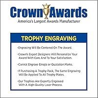 Vista 2 de Crown Awards Trofeo Majorette, trofeos de oro de 14 pulgadas, ingresa tu propio grabado Prime